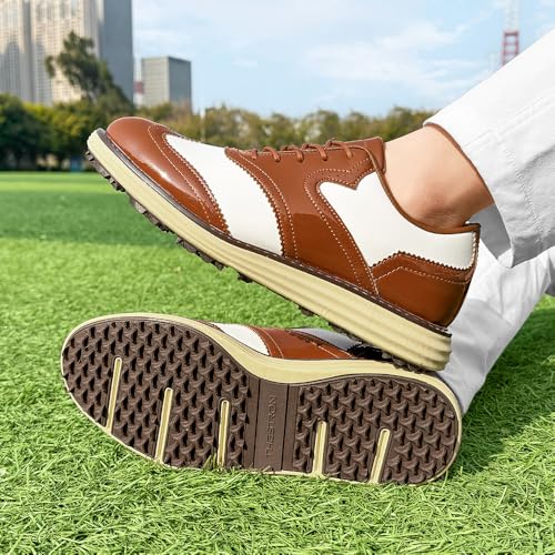 Image of Men Golf Shoes Professional 9 Spikes Comfortable Outdoor Golf Training Sport Sneakers for Men