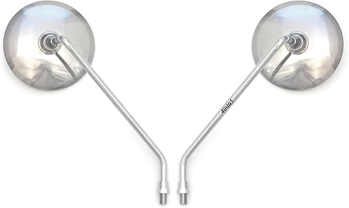 Miniatura 2 de Juego de espejos cromados universales M10x1.25 - Compatible con Kawasaki KEKHKMKV100 KEKS125 KE175 F67911 KZ4004405506507509001000 Z1