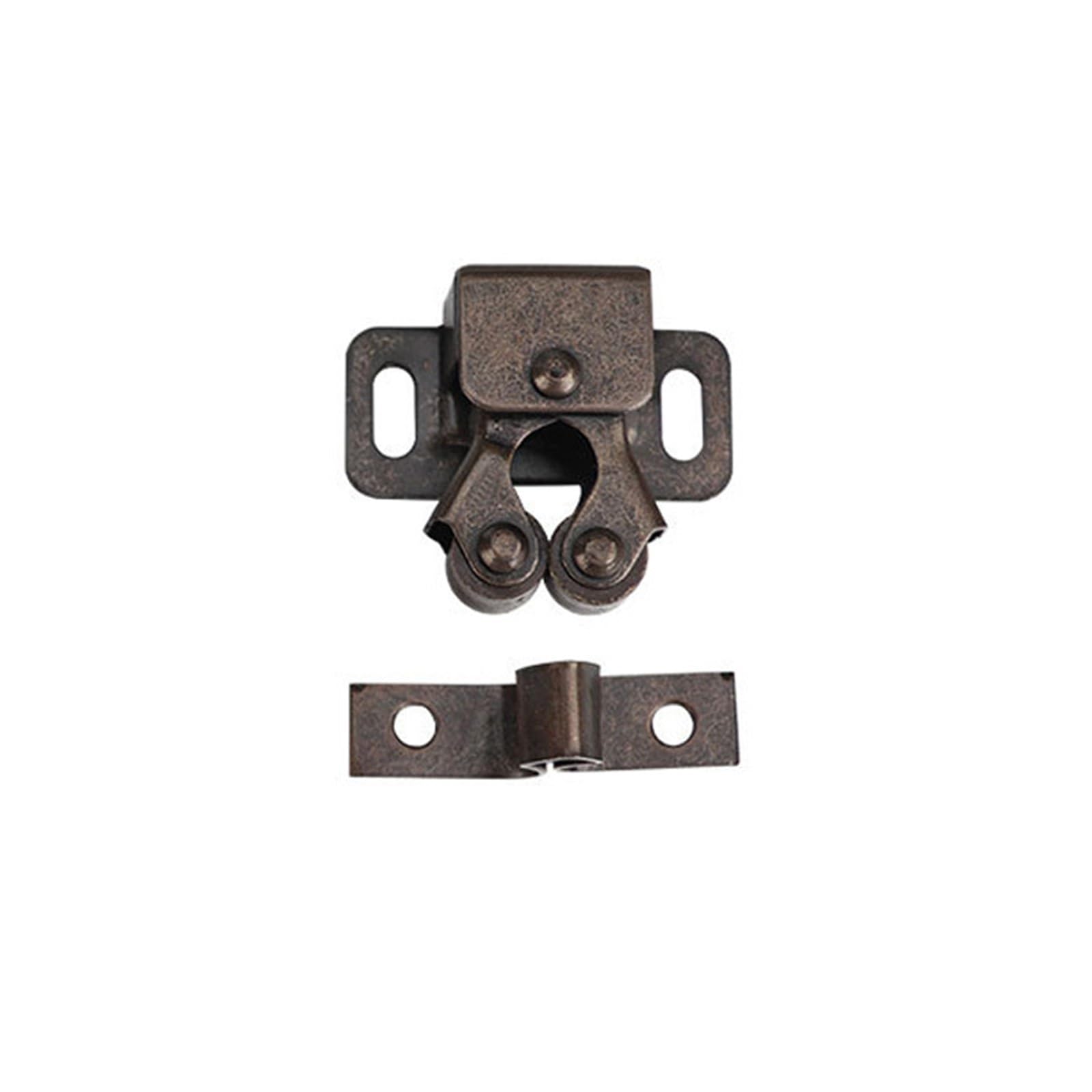 10pcs Bag Cabinet Catches Door Stop Closer Stoppers Damper Buffer for Wardrobe Hardware Furniture Fittings Accessories Drawers for Furniture(Brown)