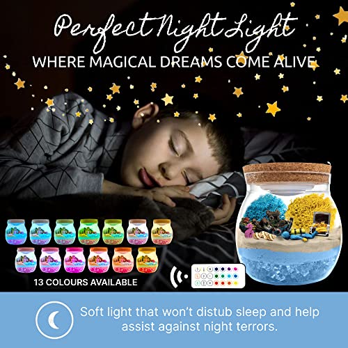 Make It Up Terrarium Arts And Crafts Kit For Kids Led Night Light Up & Remote Birthday Gifts Toys For Boys Ages 4 5 6 7 8 9 10 Year Old #TOP2