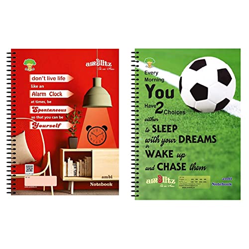 Image of amblitz Spiral Notebook - A4-500 Pages - Unruled Unruled Spiral Notebook (A4; 200 Page)