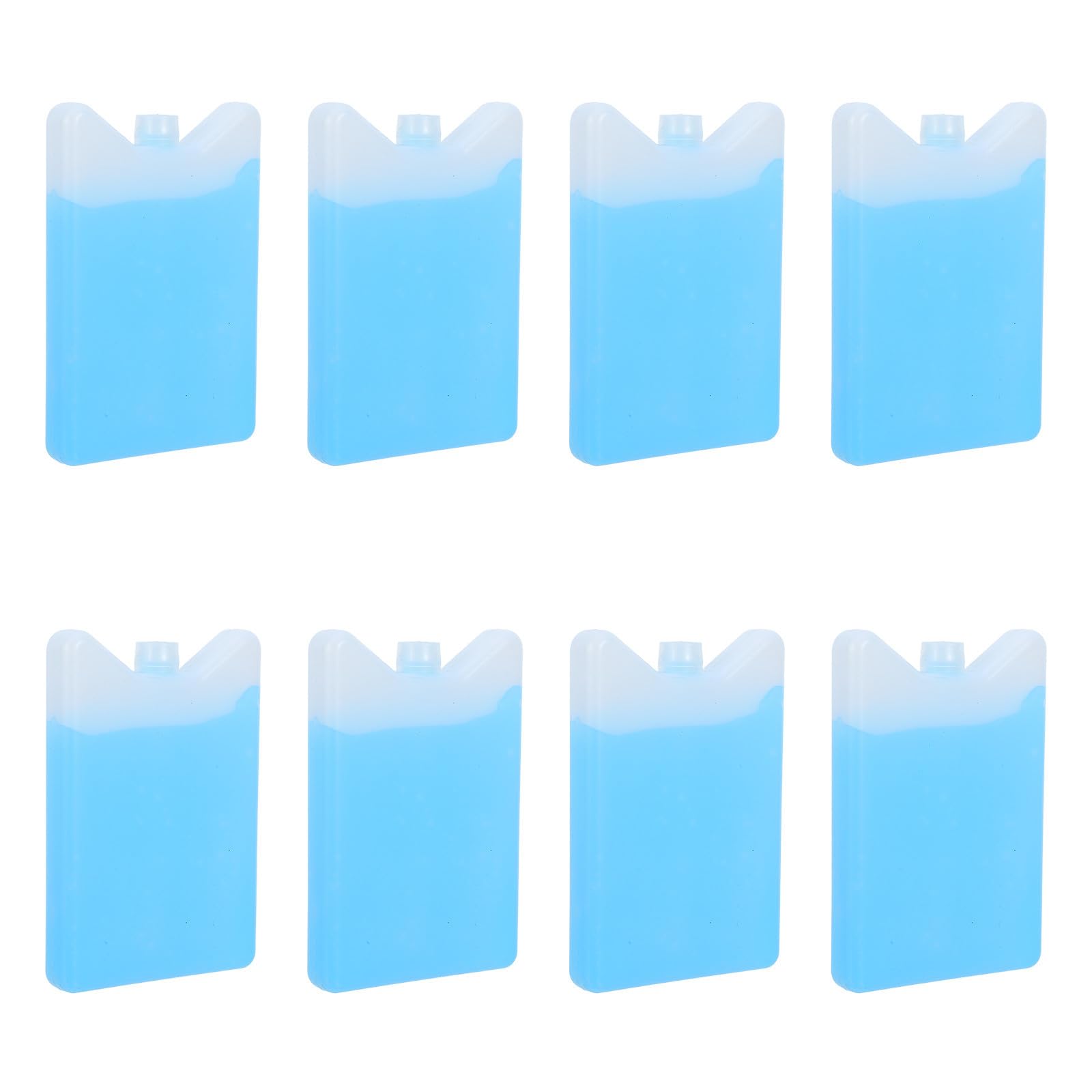 8 Stück Kühlakkus für Lunchboxen und Camping Kühlboxen 200ml Wiederverwendbare Kühlakkus aus Hdpe für Sommerferien und Unterwegs