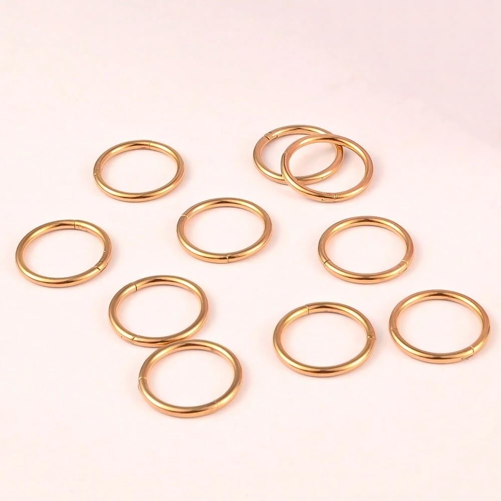 Vankula Pesos Dilataciones Oreja tapones dilata 10 PCS Pendientes túnel acero inoxidable Expansores Estiramiento Piercing 8mm 10mm