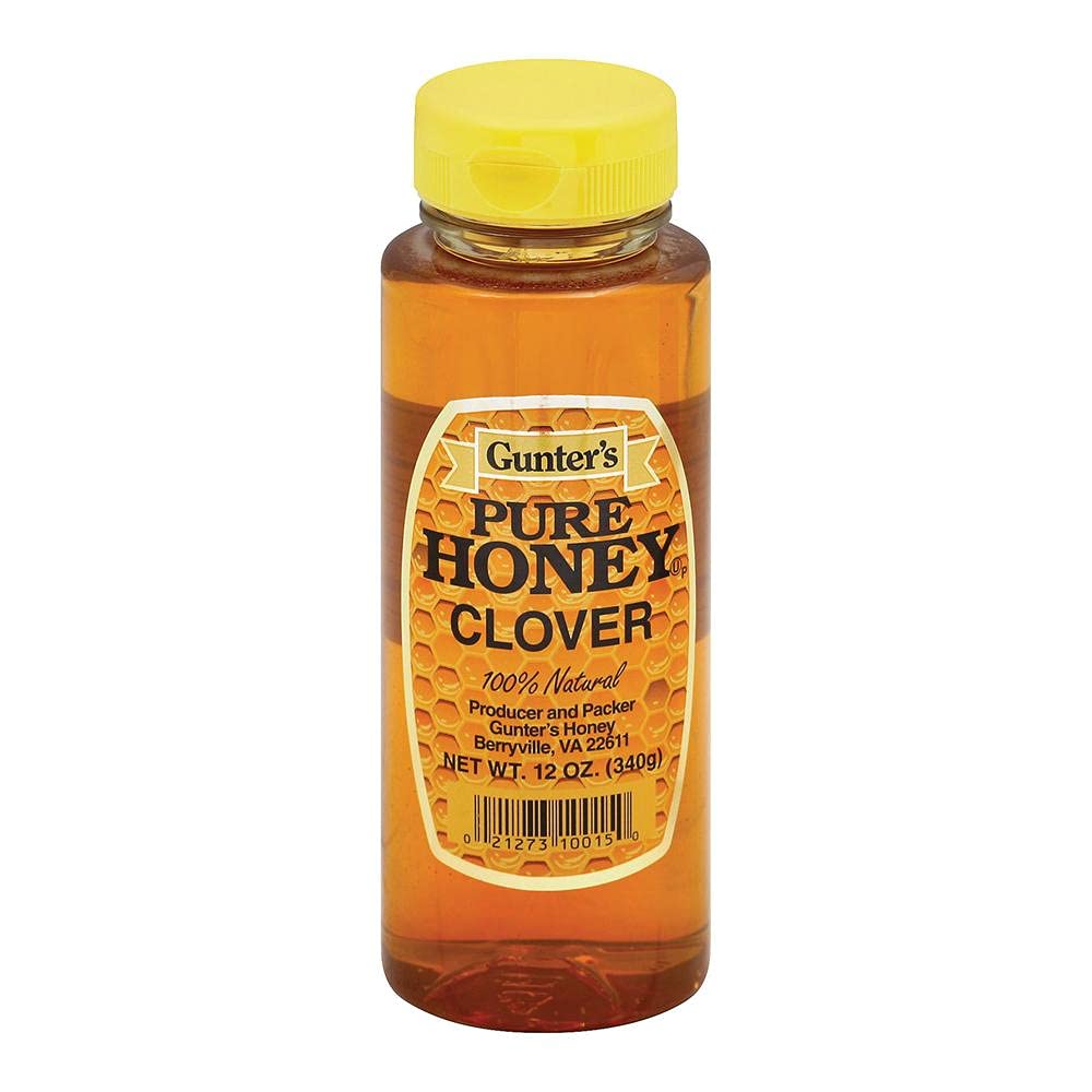 Gunter Pure Clover Honey - Case of 12 - 12 oz.
