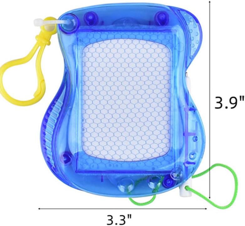 Miniatura 2 de Paquete de 12 mini tableros de dibujo magnéticos para niños, mini tableros de garabatos borrables, juguetes de 4 pulgadas, mochila, llavero,