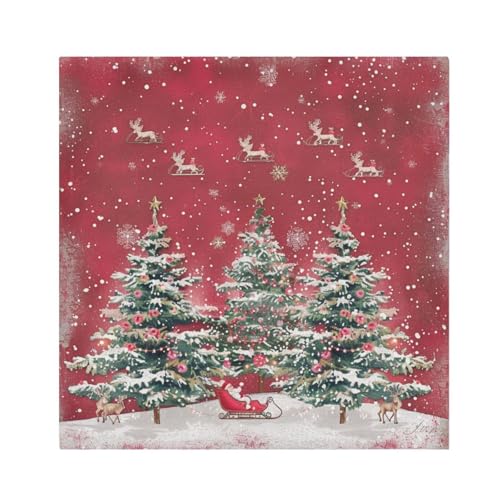 Servilletas de tela multicolor set x6 20x20 pulg miniatura 1
