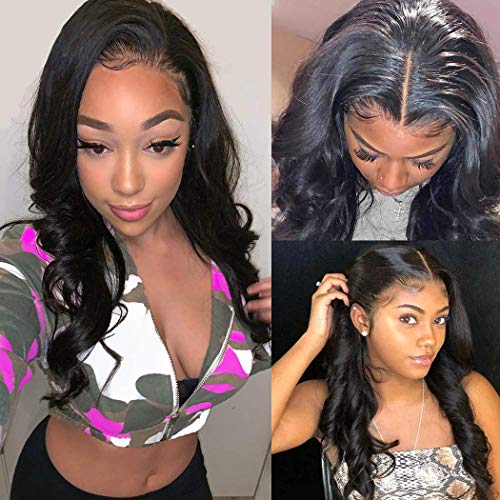 Relena Glueless Body Wave Lace Front Wigs Human Hair Pre Plucked with Baby Hair Unprocessed Brazilian Body Wave Wig Virgin Remy Human Hair Wigs for Black Women 150% Density