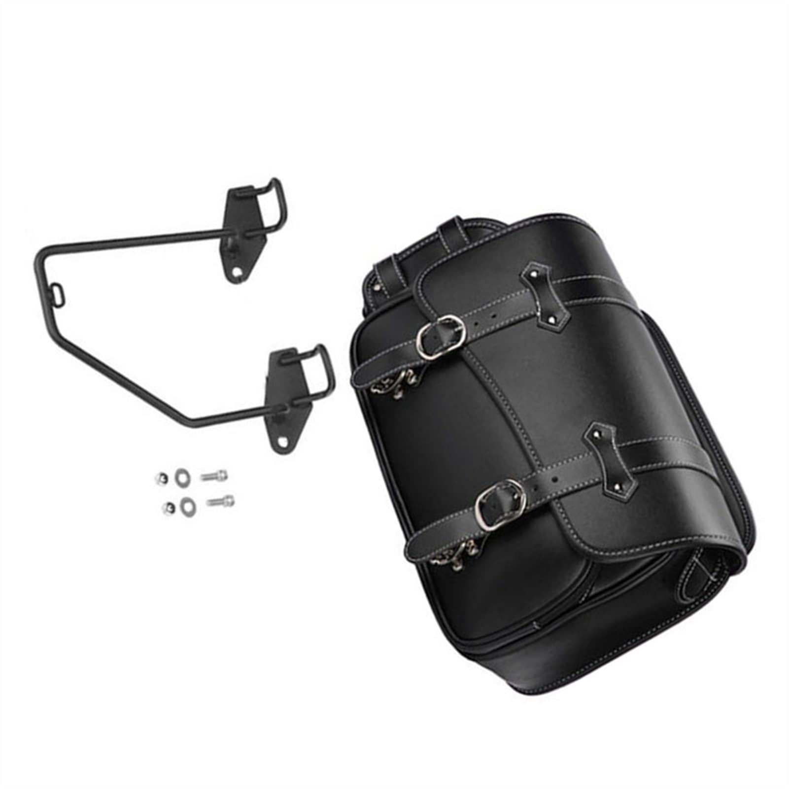 Sacoche de moto côté gauche en PVC rigide compatible Harley Sportster XL1200NS XL883L