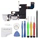 Unifix-White Headphone Jack Mic Replacement Audio Dock Connector Charging USB Data Port Flex Cable Part for iPhone 6 4.7" with Premium Toolkit