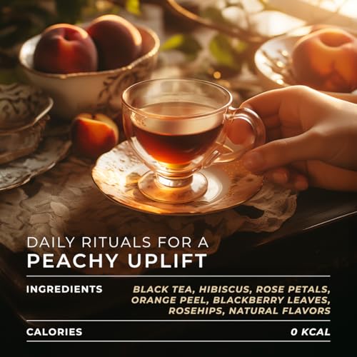 Image of Peach Tea Pod (16 Count) - 100% Natural Caffeinated Black Tea