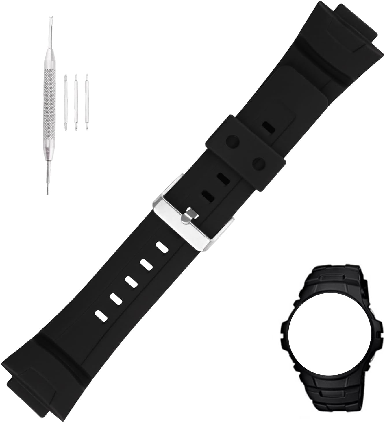 16mm Resin Watch Band replacement for Casio G-shock G-100-2B G-100-2BV G-200 G-2310-2V G-2400-2V Strap Wirstband accessories for Men and Women