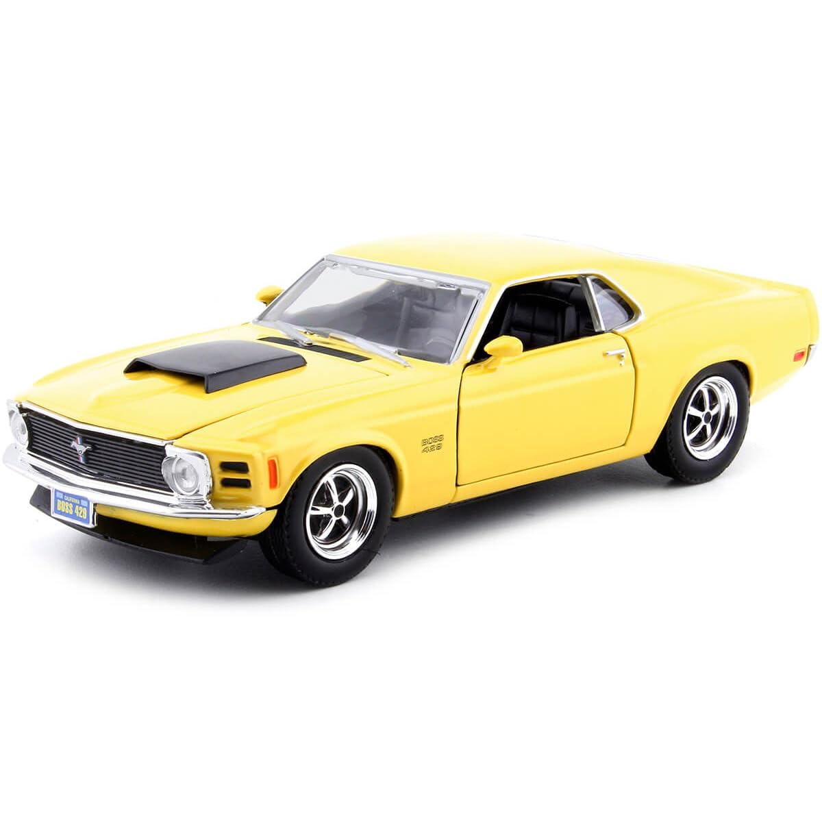 Motor Max USA 1970 Ford Mustang Boss 429 Yellow 1: 24 Diecast Car