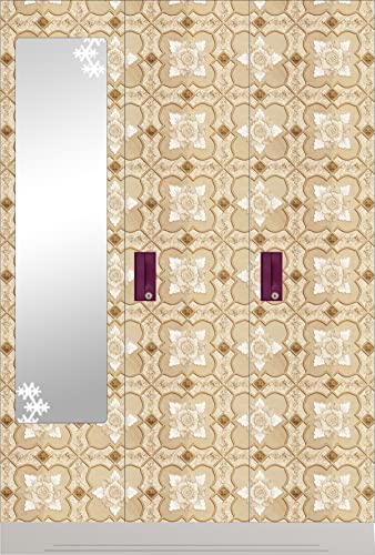 Image of CABANA HOMES Wall Stickers Botanical DIY Wallpaper for Home Decor (45 x 125 cm, 2 Rolls) (12 sq. ft) Decorative Self Adhesive Decal Furniture Wardrobe Ceiling Table Top Kitchen, Beige