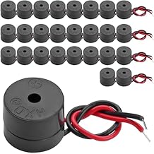 25PCS Buzzer DC 3-12V موصل سلكي نشط الطنان الإلكتروني 85dB