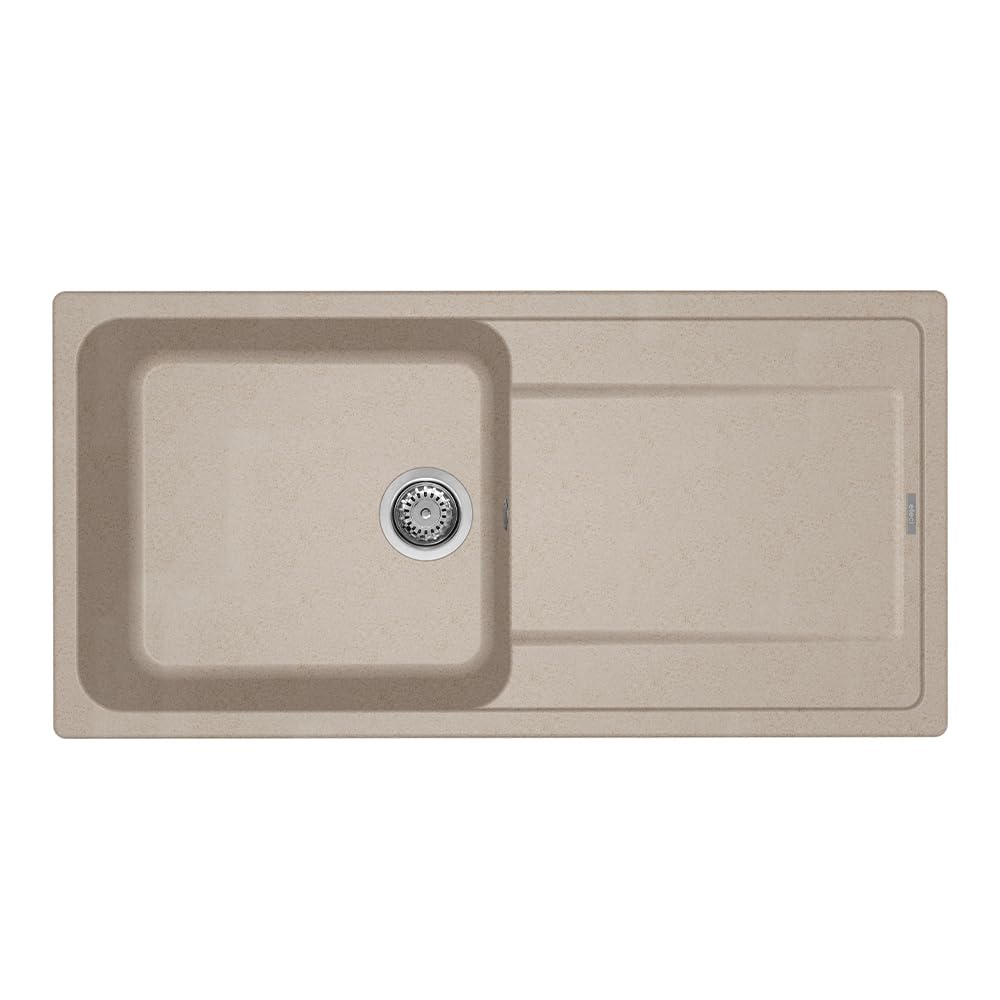 Elleci Lavello Incasso Life 480 1 Vasca con gocciolatoio 100×50 Avena Granitek LG248051