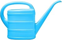 UFANME 1/3 Gallon Blue Watering Can for Indoor Plants - Long Spout, Comfortable Handle, Recyclable Plastic