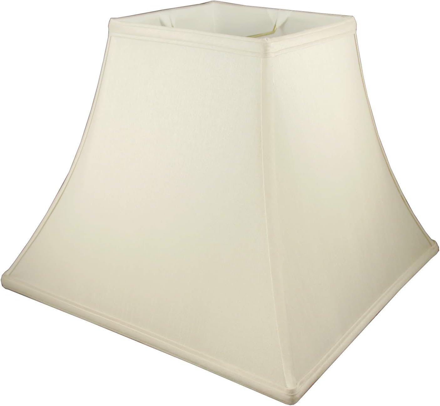 🛒 Crazy Deals American Pride 5"x 12"x 8.25" Square Soft Shantung Tailored Lampshade, Eggshell