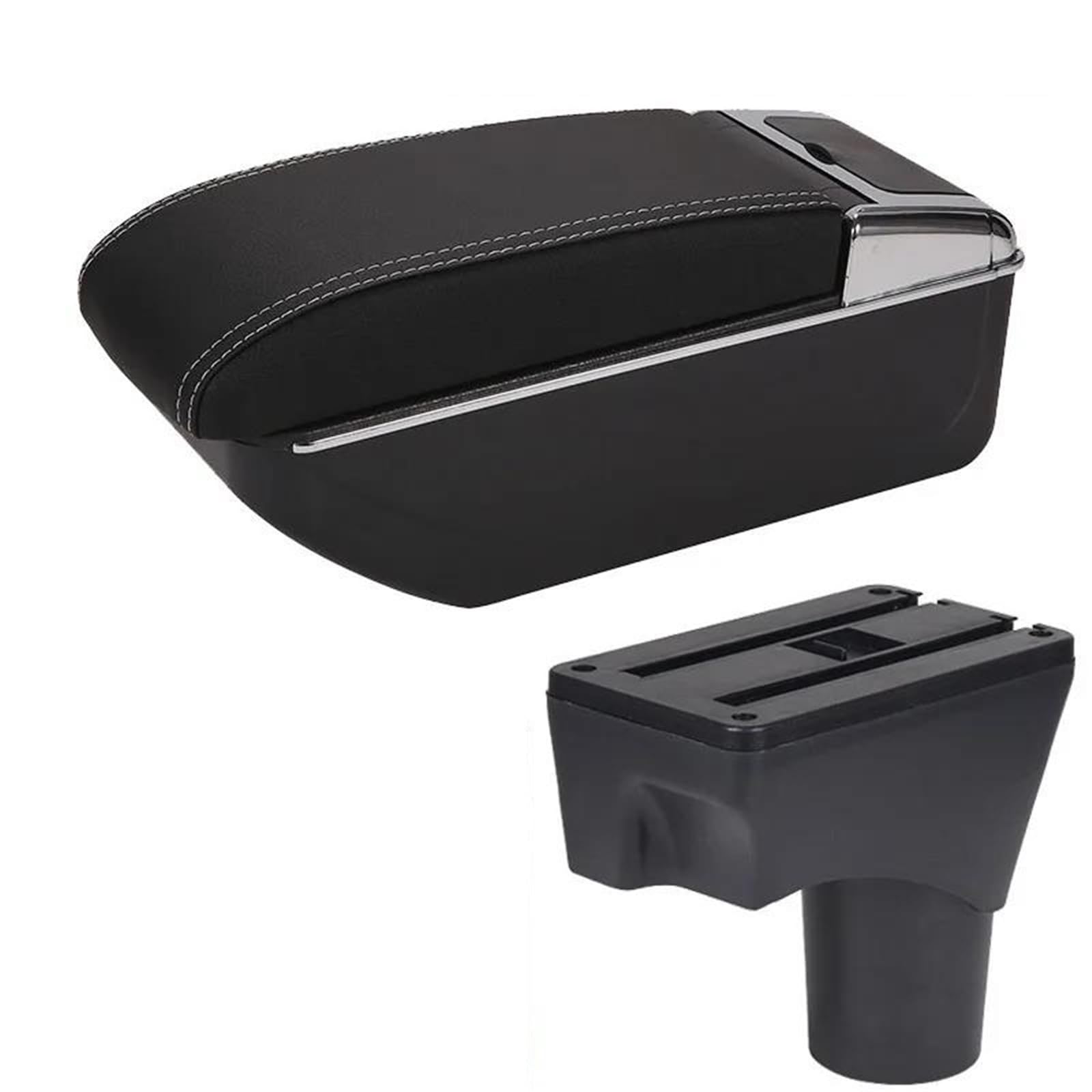 Accoudoir Central Console Voiture Compartiment Rangement Pièces Rechange Pour Nissan Pour March Pour Micra K13 MK4 IV 2010-2022(Type F)