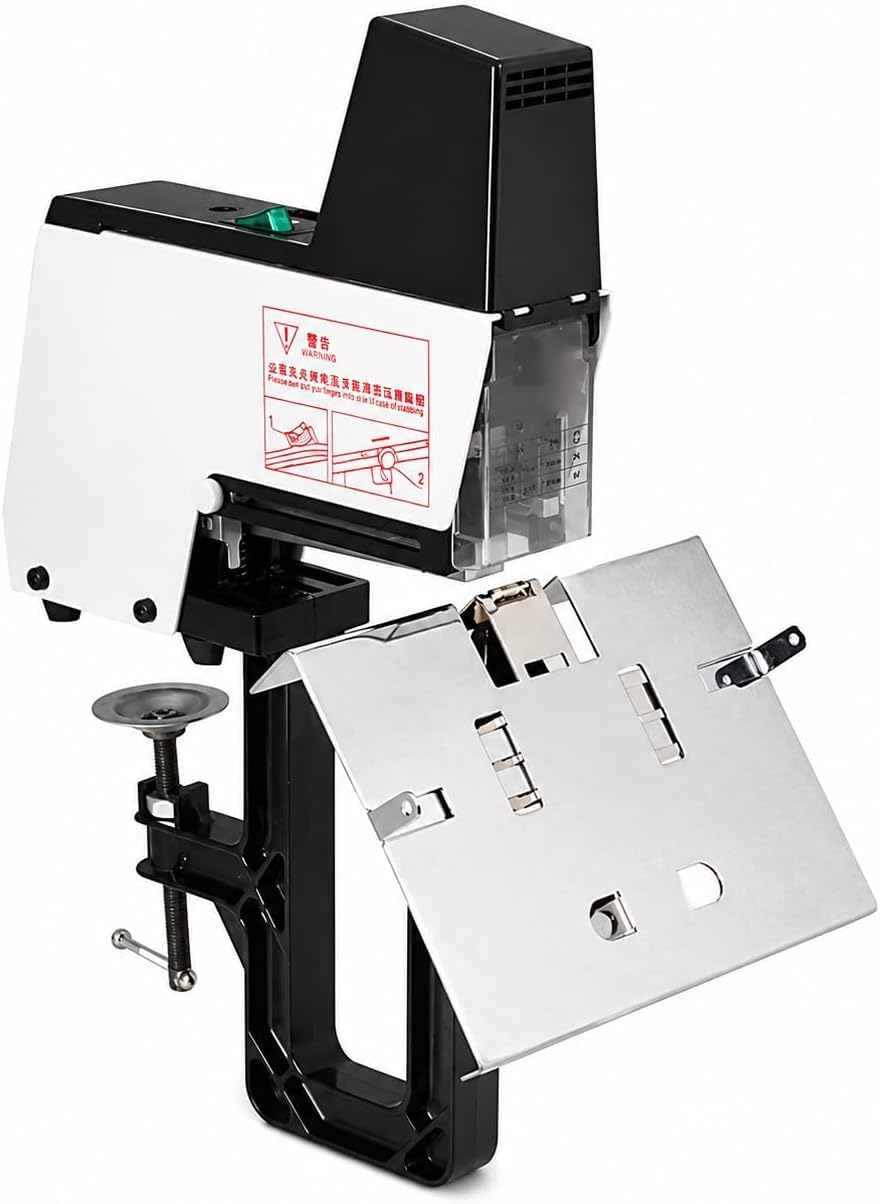 Heavy Duty Electric Desk Staper z pedałem nożnym, w pełni automatyczna maszyna do wiązania, pojemność 40 arkuszy do użytku biurowego i domowego