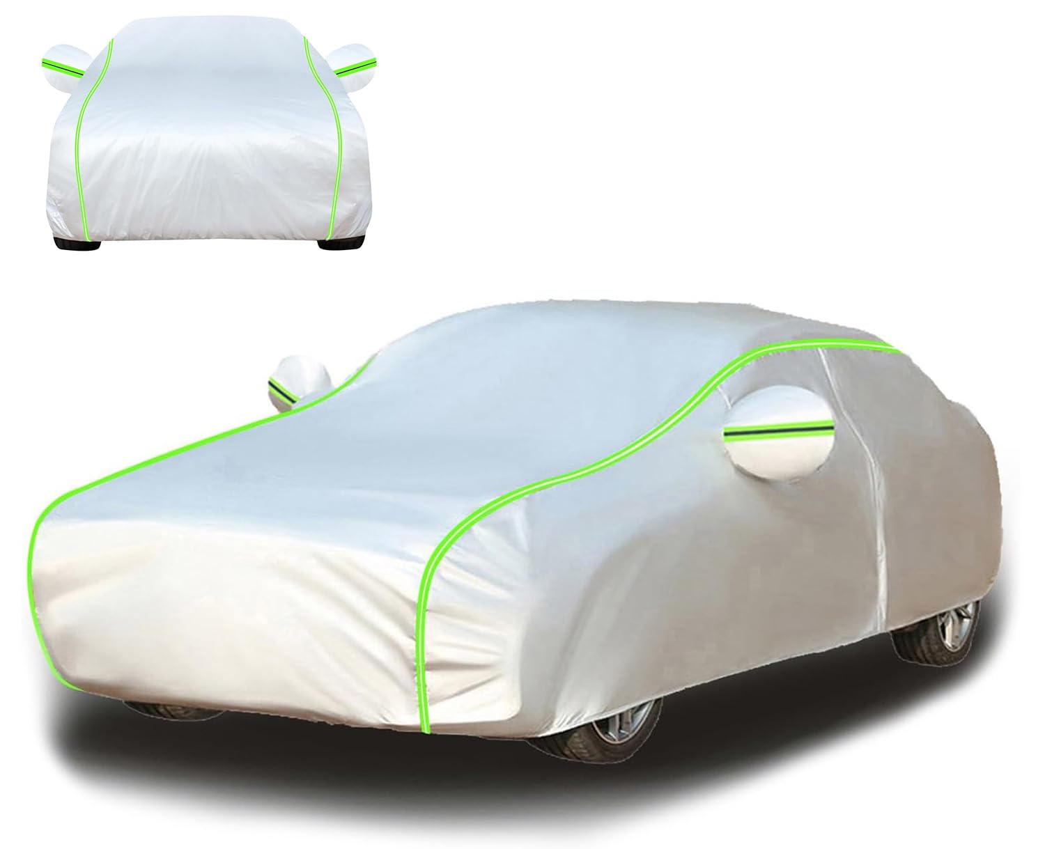 MBBROS Autoabdeckung Outdoor für Bentley Continental GT Speed 2012 2013 2014 2015-2018, Wasserdicht Staubdicht Schneefest Uv Beständig Innen Oxford Autogarage Abdeckung Plane Abdeckung,B-Green