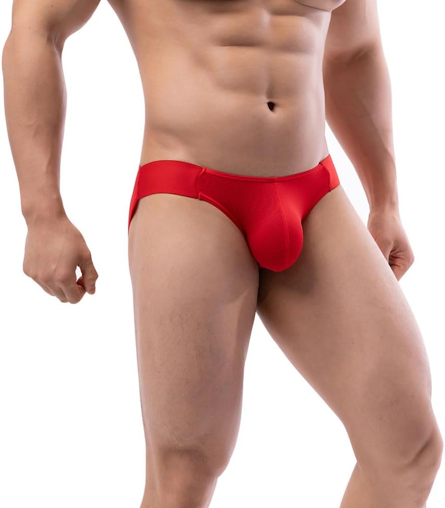 Summer Code Mens Bikini Briefs Soft Breathable Bulge Pouch Underwear Micro Mesh Panties Scrunch Butt Underpants - Image 2