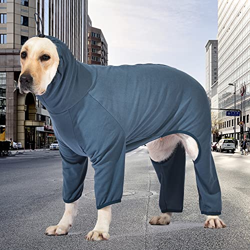 Koogal Dog Pajamas For Large Dogs，Four Feet Dog Lightweight Pajamas，Large Dog Jumpsuit，Dog Surgical Recovery Rajamas，Stylish Pjs Costume For Giant Large Medium Dogs(Blue,5Xl) #TOP6