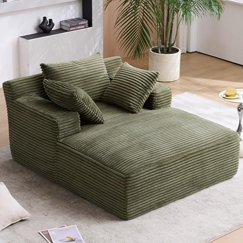 HRVEOCEI 67' Chaise Lounge Indoor, Oversized Chaise Lounge Chair with 3 Comfy Pillows for Living...