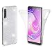 Produktbild NALIA 360 Grad Hülle kompatibel mit Samsung Galaxy A7 2018, Glitter Handyhülle Full Cover vorne & hinten Doppel-Schutz, Dünnes Case Silikon, Transparenter Displayschutz & Rückseite, Farbe:Transparent