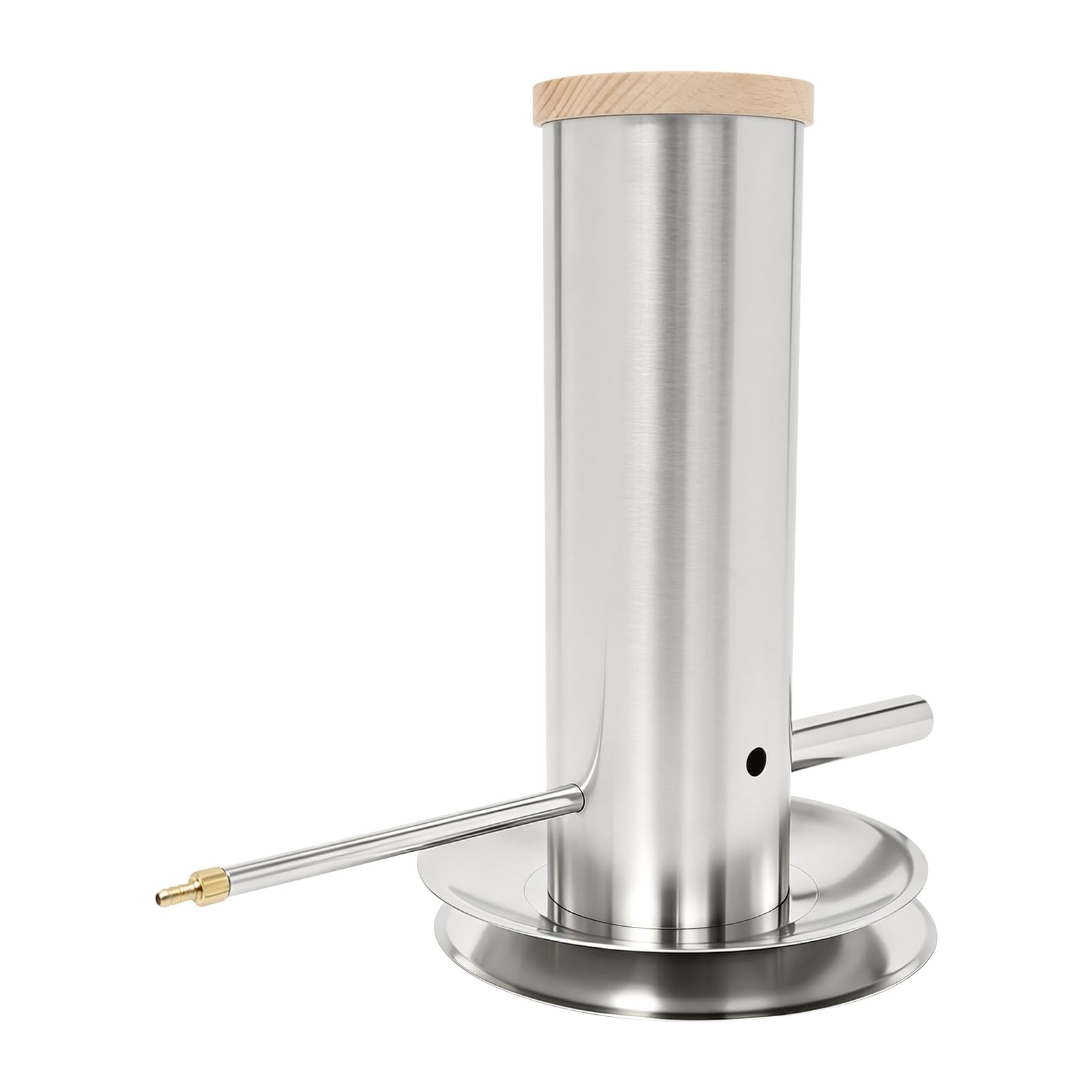 Generatore di fumo freddo elettrico con coperchio e pompa ad aria, generatore di fumo | Generatore di fumo freddo in acciaio inox, portatile, per alimenti, 34,5 x 30 cm (L x A)