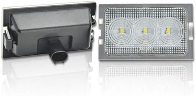 AUTO-STYLE DL RRN01 Set custom-fit LED license plate lights compatible with Land Rover Discovery 3+4/Freelander 2 & Range Rover Sport