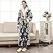 VJGOAL Mujeres Invierno Moda Casual Imprimir Alargada Bata cálida Coralline Felpa Chal...