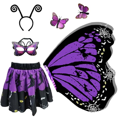 Disfraz de Mariposa para Niñas con Alas y Falda miniatura 1