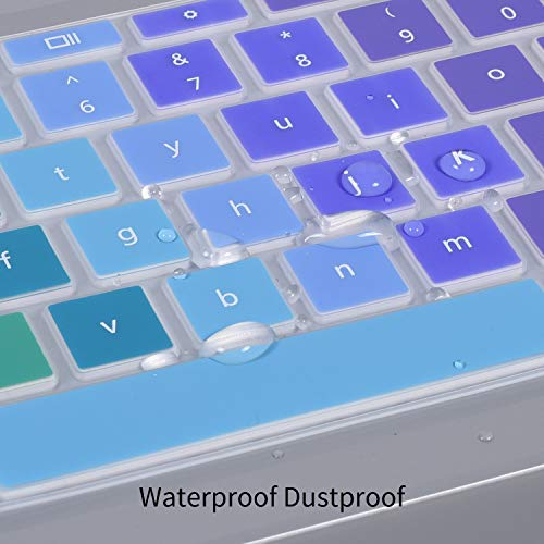 Protector de teclado colorido para HP Chromebook 14 pulg miniatura 4