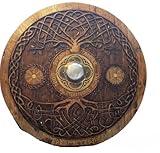Antique avenue 24' Brown Viking Norse Celltic Shield/Wooden Shield for Adults/Viking Shield for Adults.
