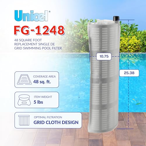 Unicel FG-1248 48 Square Foot Single Vertical DE Grid Replacement Swimming Pool Filter Compatible with Purex by Unicel - Used condition - Image 3