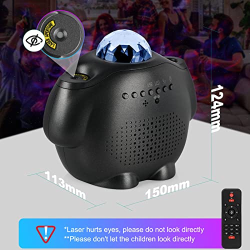 Proiettore Stelle Soffitto, Enteenly Luce Notturna Bambini, Galaxy Proiettore Lampada con Bluetooth, Telecomando, Luce Notturna per Camera dei Bambini - Image 3