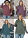 ROSRISS Women's Plus Size Tops 4XL Loose Fit Long Sleeve Hoodies Casual Hooded Shirts Going Out Fall Fashion Sweaters Wine Red