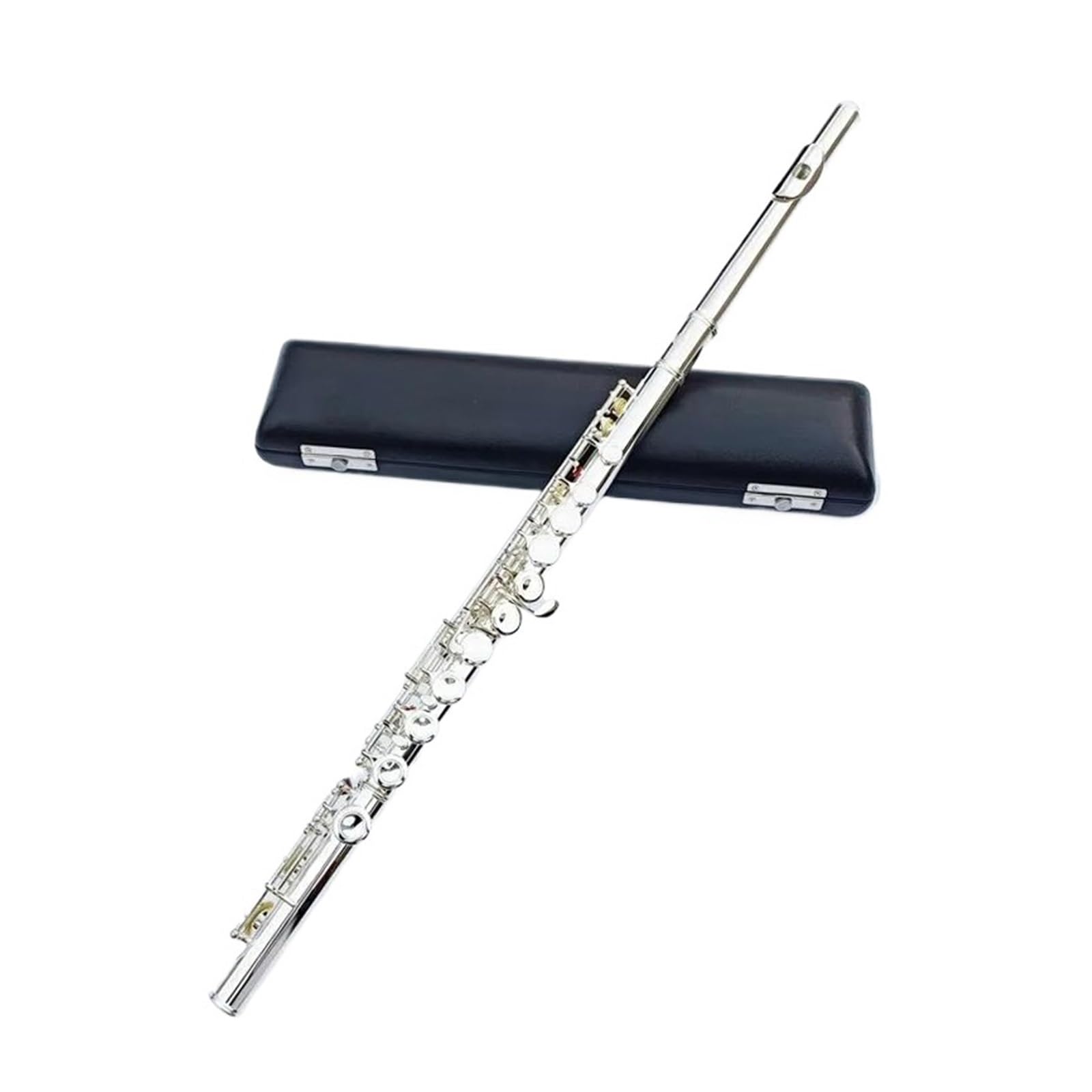 flet z zamkniętym otworem Flet 16 Otworów Zamknięty Flet Z Klawiszem C Miedzionikiel Srebrzysty Flet Poprzeczny Instrumentos Musicales Dla Początkujących