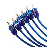 Skar Audio 17-stopowy 6-kanałowy skrętka RCA Interconnect Cable - SKAR6CH-RCA17