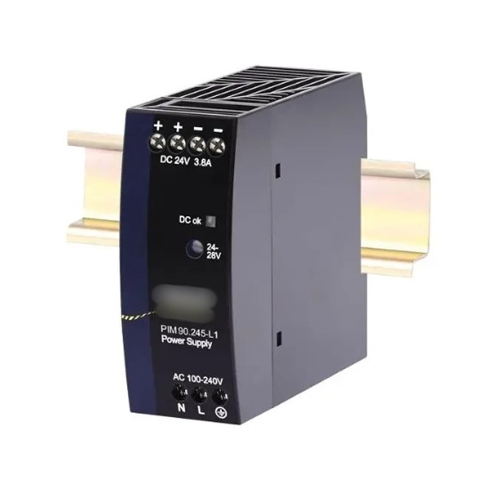 Alimentation sur Rail DIN PIM90.245-L1 monophasée 24 V 3,8 A