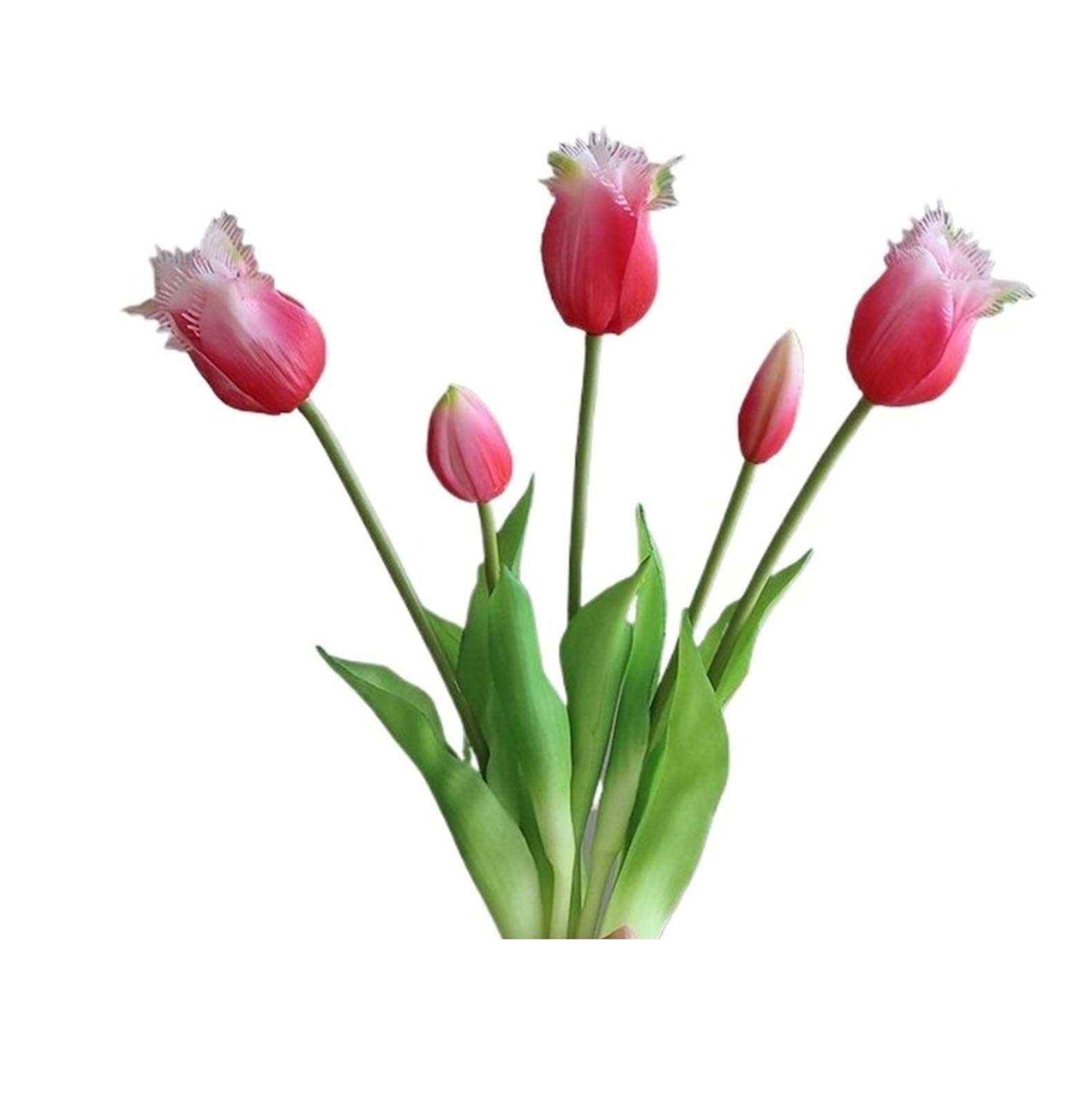 Casetlong Artificial Flowers Wedding Decor Fake Bouquet Party Floral Home(Rose red)