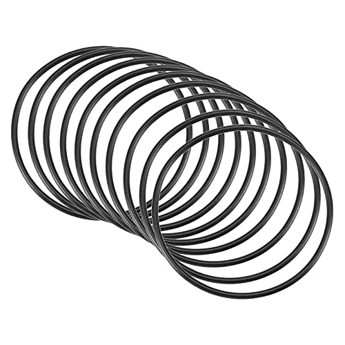 QUARKZMAN 10 Stücke Nitrilkautschuk Gummidichtung O-Ringe 55mm x 51mm x 2mm für Wasserhahn Klempner Reparatur Dichtung Verbindung, Schwarz