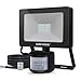 MEIKEE 25W Foco LED con Sensor de Movimiento, Proyector Led Exterior con Detector 2500LM, Blanco Frío 6500K, Impermeable IP66, Lámpara Iluminación de Seguridad para Jardín, Patio, Garaje