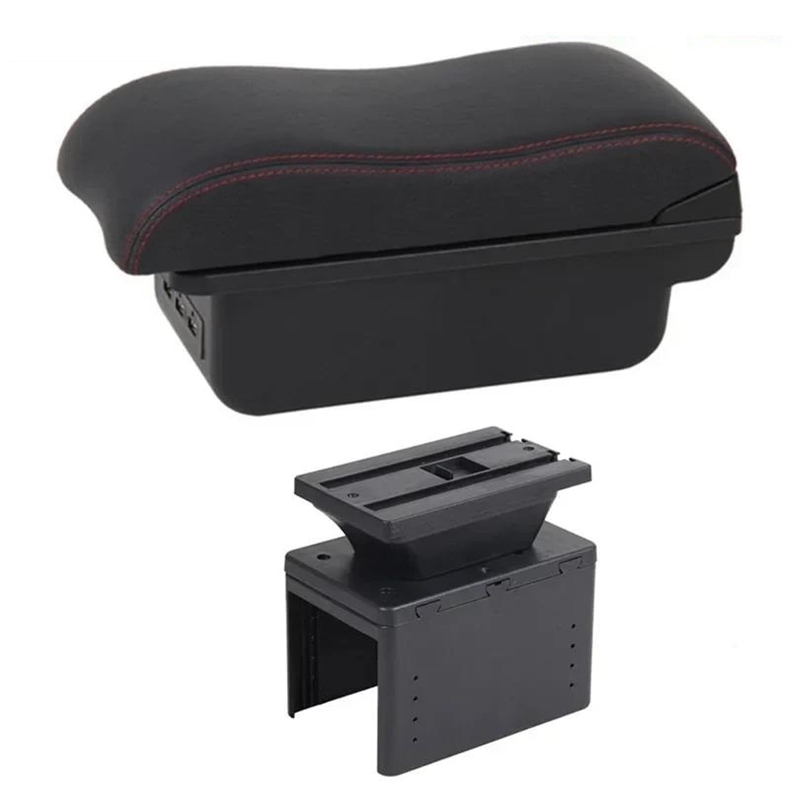 Dtsgcx C2 Red Line For Hyundai I20 2021-2024 Car Armrest Interior Modification Center Storage Box Retrofit Parts(C2 Red Line)