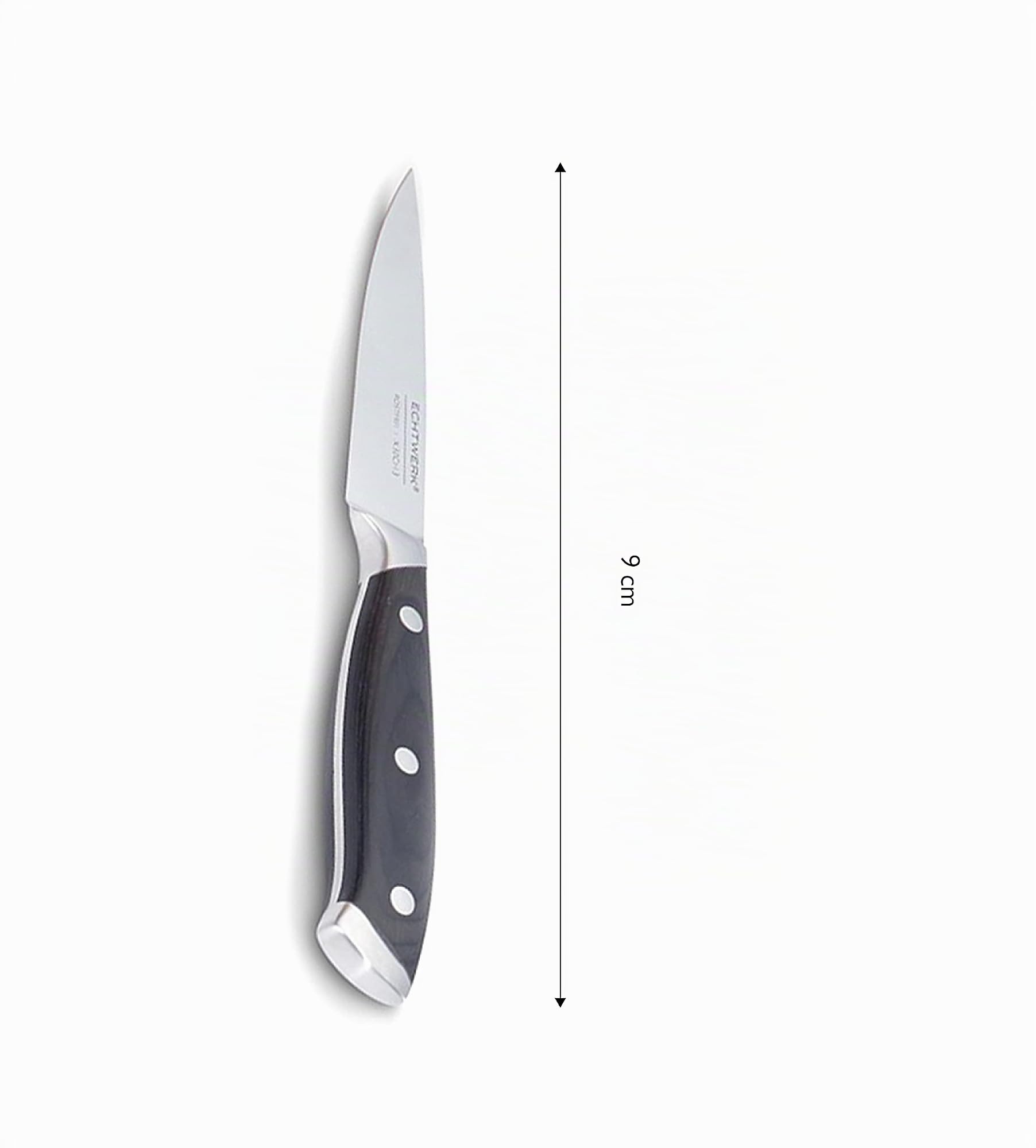 ECHTWERK Messerblock/ Küchenmesser-Set aus Akazienholz mit rutschhemmenden Gummifüßen, Inkl. Integriertem Messerschärfer, Messer aus Klingenstahl, 6tlg.