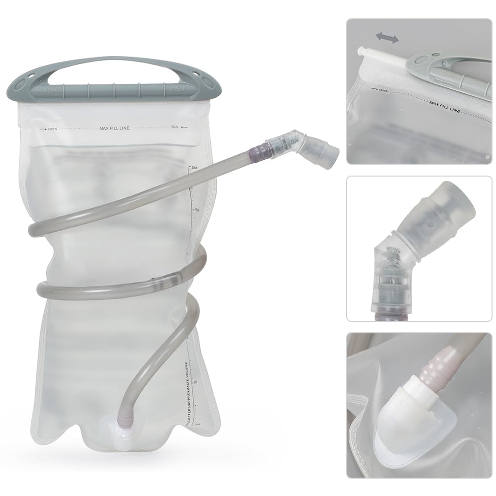 Depósito de agua a prueba de fugas para mochila con boquilla ergonómica para ciclismo, senderismo, correr y actividades al aire libre, capacidad de 1,5 l