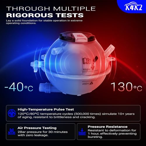 80A121405AQ Coolant Overflow Reservoir Tank with Cap & Sensor For 2018-2023 Audi Q5/Q5 PHEV Replaces# 80A121405AKV, 80A121405L, 80A121405Q, 80A121405T by X4XZ - Used condition - Image 6