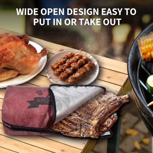 Manta para Descanso de Carne BBQ, Bolsa Térmica Reutilizable miniatura 4