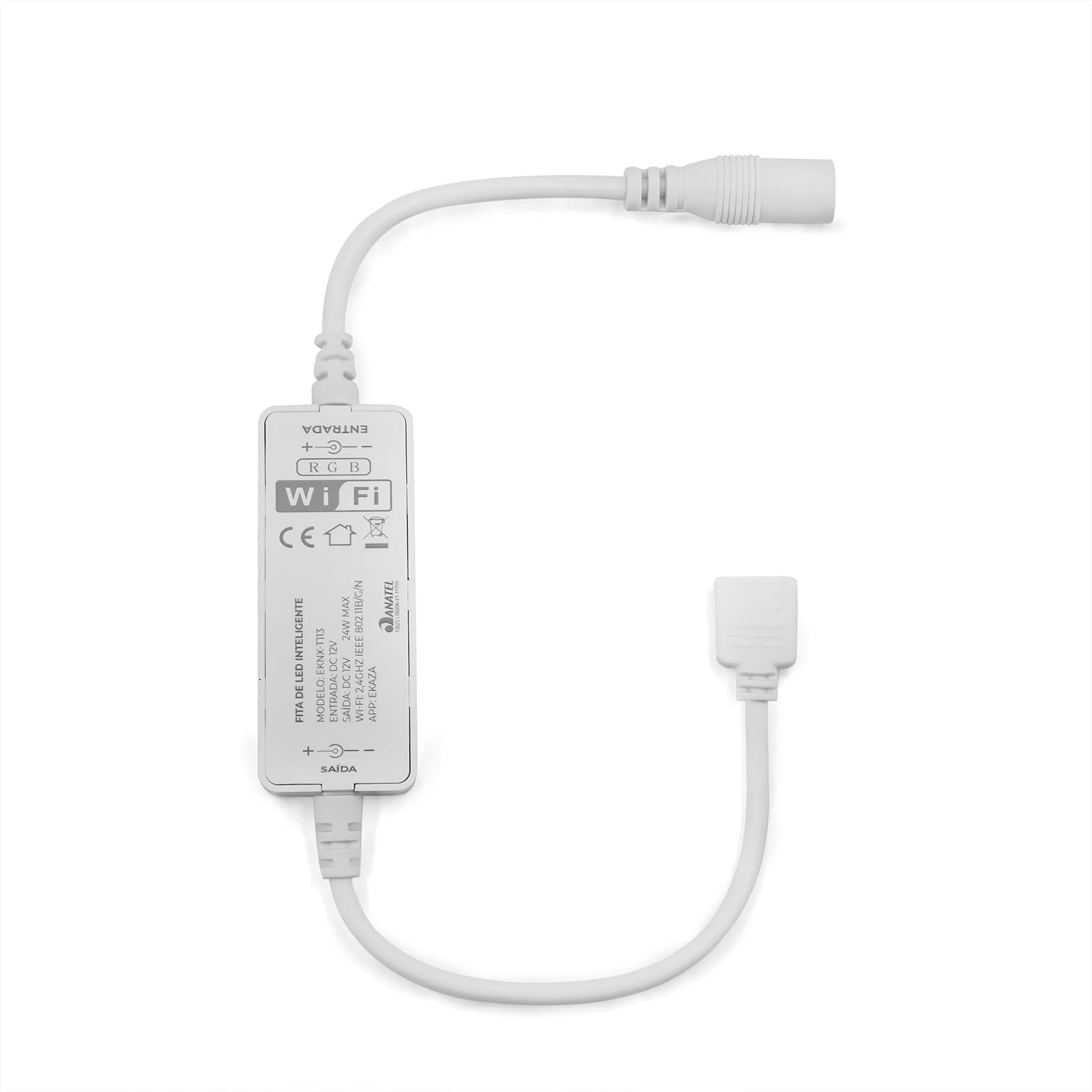 Controle Para Fita LED 12V, 20W Compatível Com Alexa E Google Home.