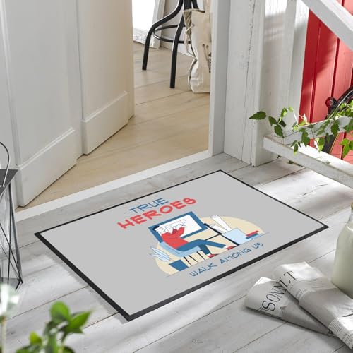 Paillasson Gris True Heroes - Fini les Sols Sales de l'Architecte - 6